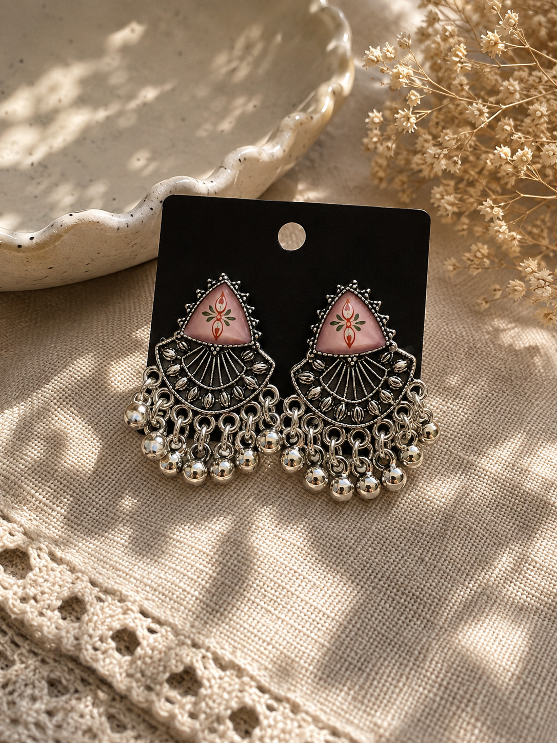 Gulabi Bloom Earings