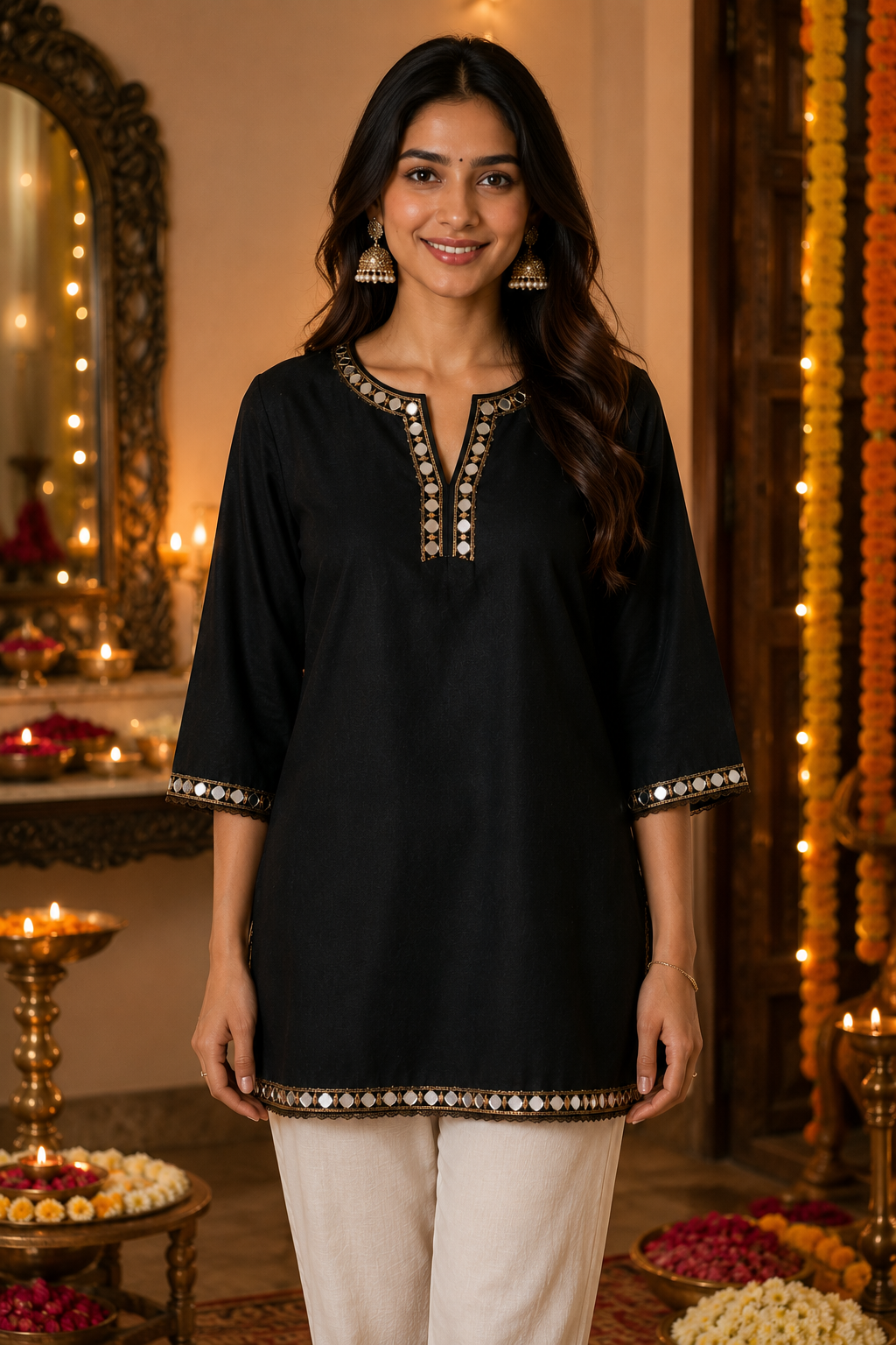 Noir Mirror Kurta
