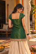 Green Banarsi Kurti