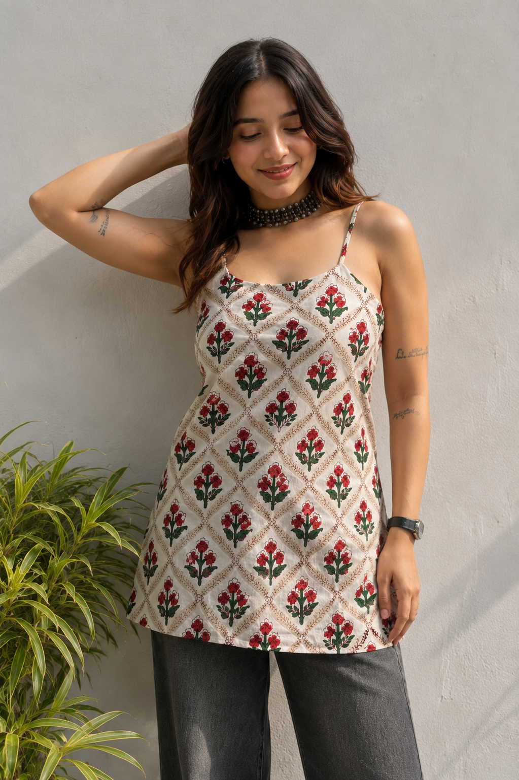 Rosie Crop Kurta - Front view leaning