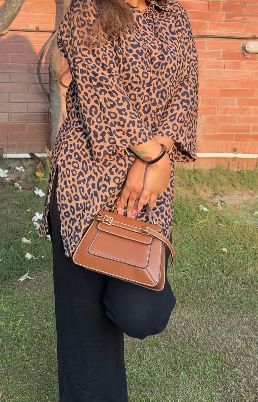 Leopard Cotton Kurta